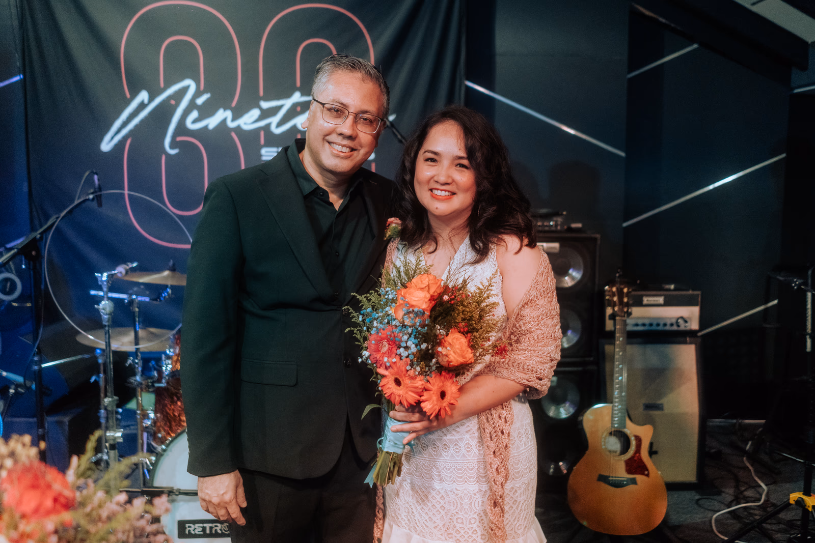 Nick and Thalia on the Nineteen Eighty stage
